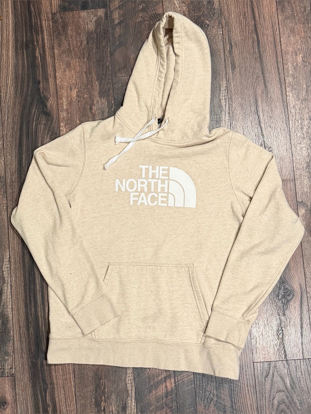 The North Face Halftime Dome Hooded Sweatshirt in Heather Beige